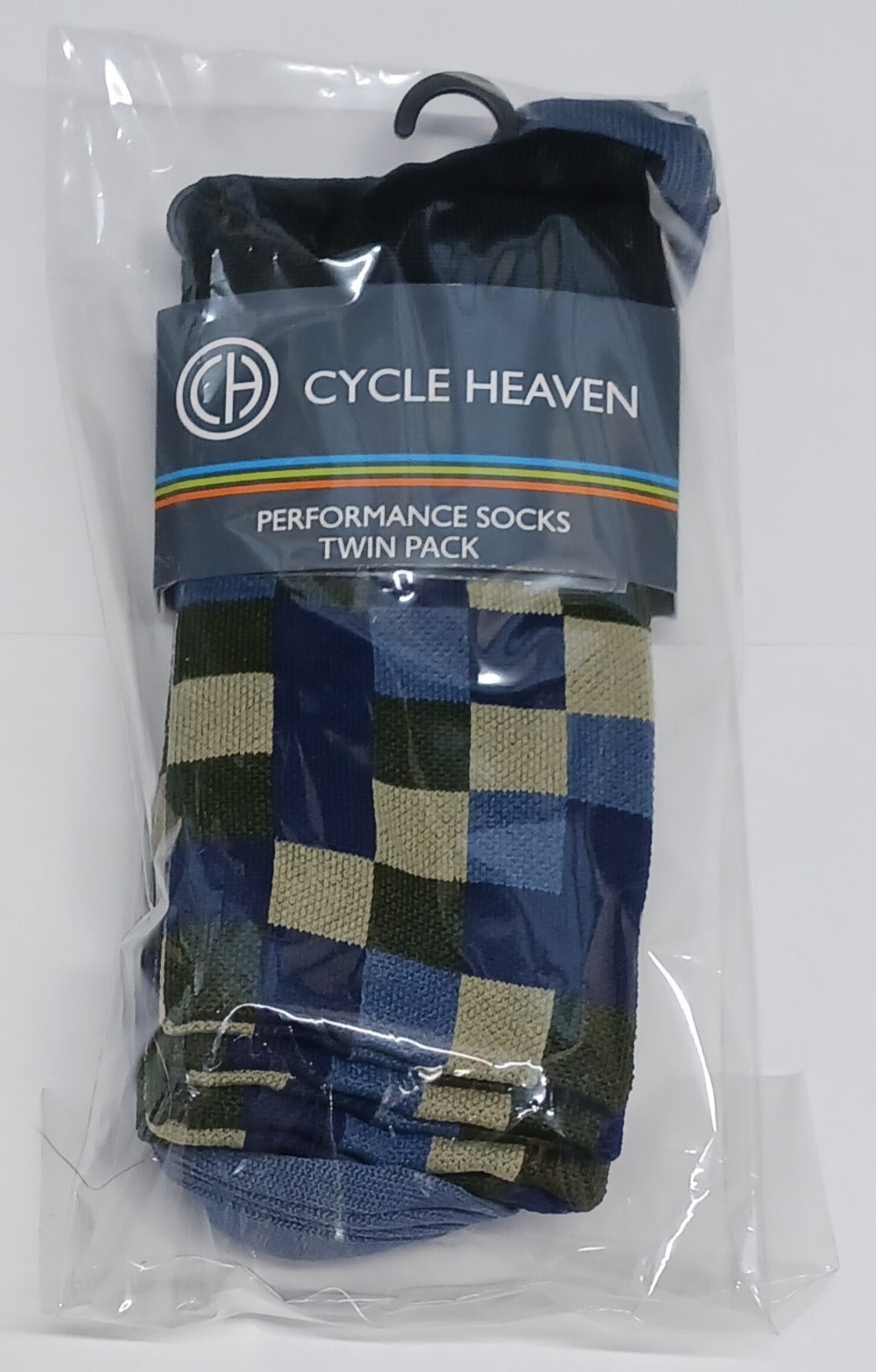 Cycle Heaven Cycle Heaven CH Performance Sock, Twin Pack - Block Contour