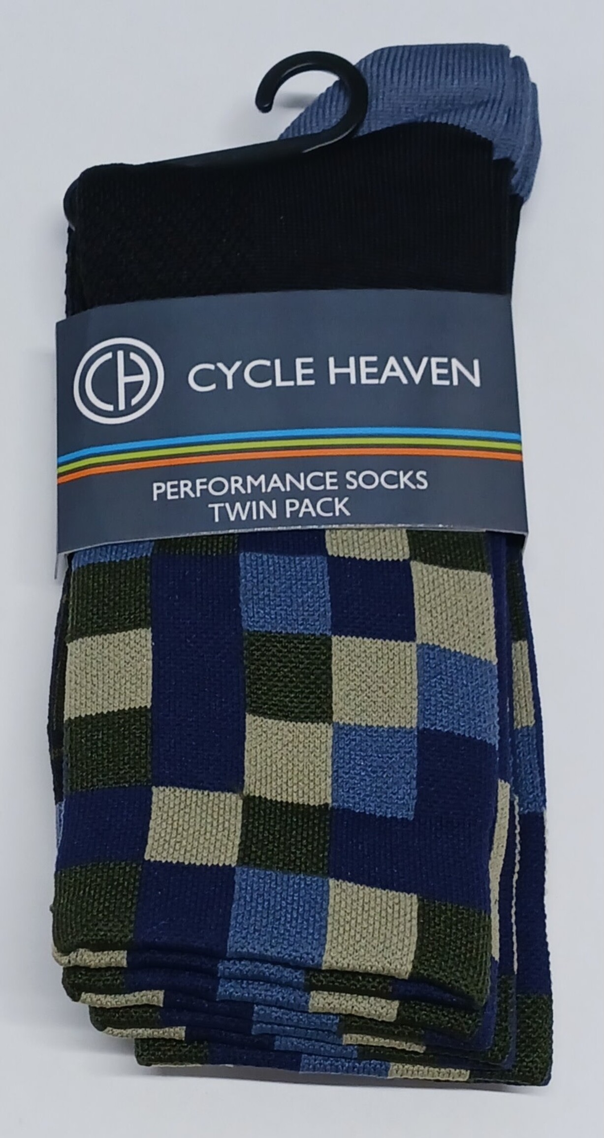 Cycle Heaven Cycle Heaven CH Performance Sock, Twin Pack - Block Contour