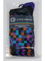 Cycle Heaven Cycle Heaven CH Performance Sock, Twin Pack - Nebula