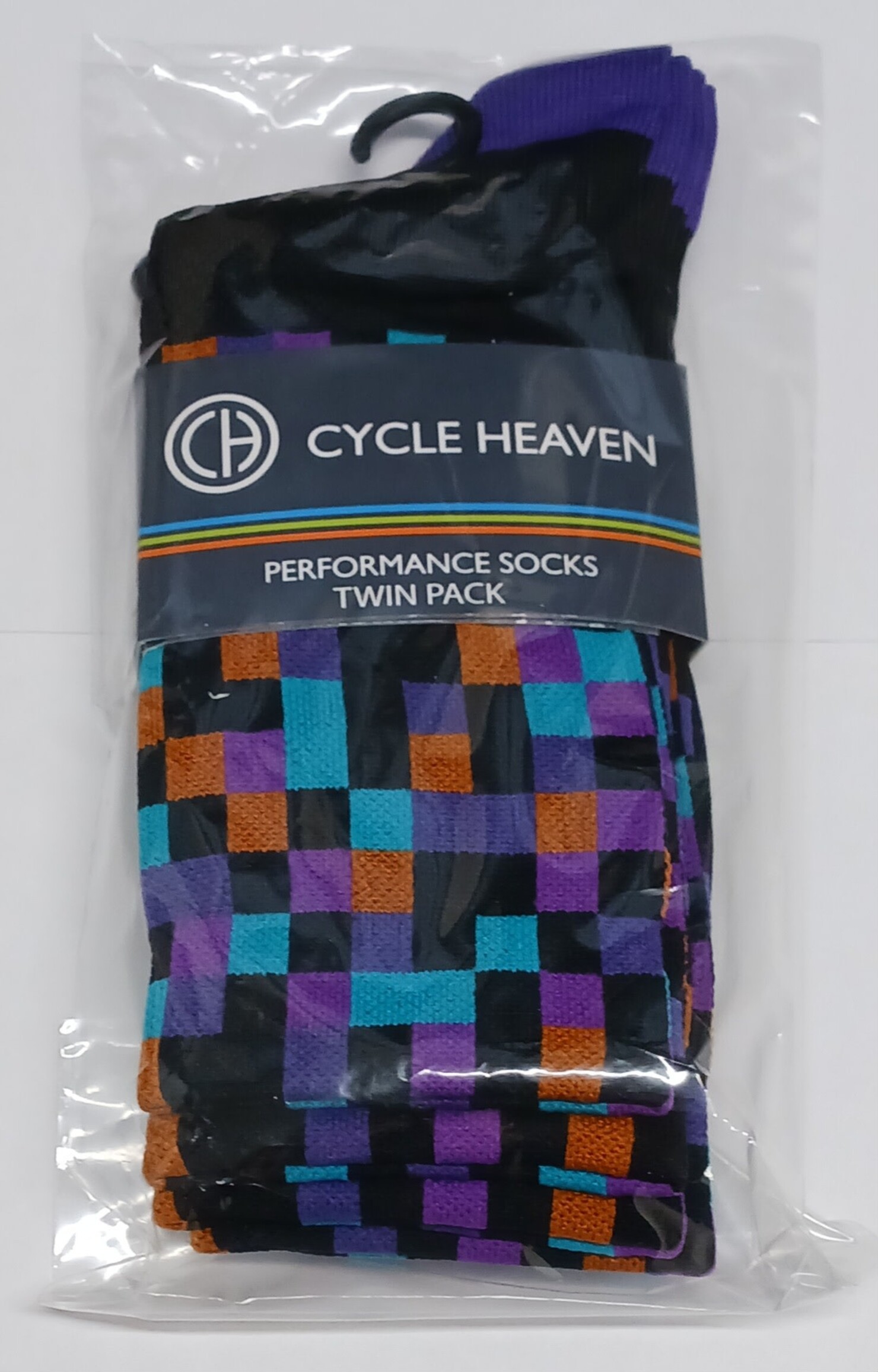 Cycle Heaven Cycle Heaven CH Performance Sock, Twin Pack - Nebula
