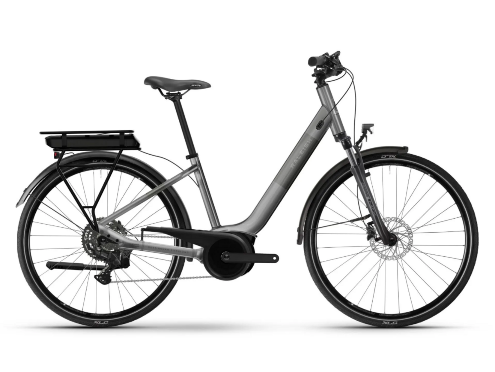 Raleigh Raleigh Captus - 400Wh - Low Step - Platinum Chrome Gloss - MD, 51cm
