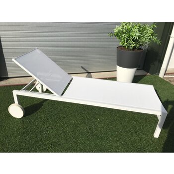 Ligbedshop Ligbed Martinez XL aluminium met textileen