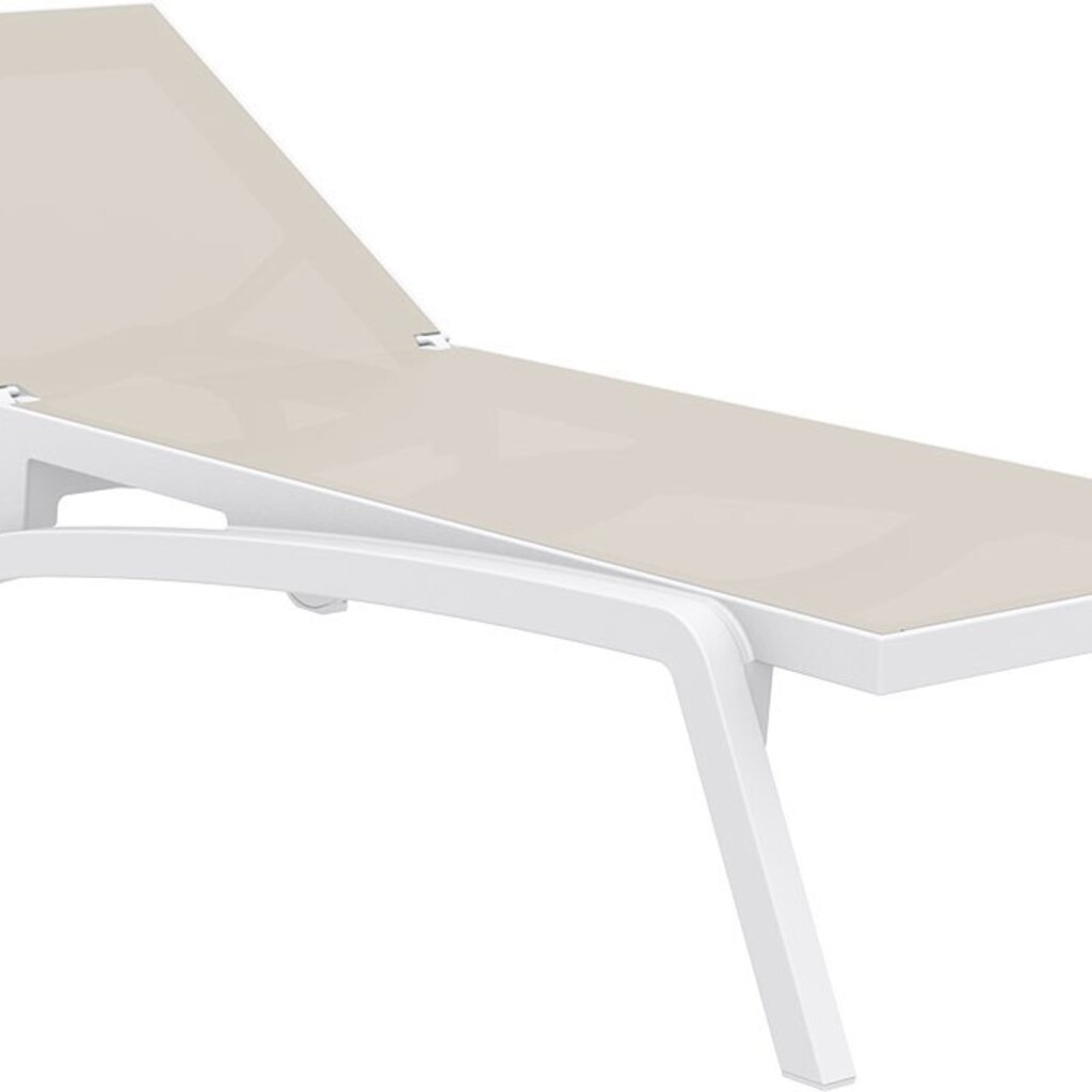 Siesta Ligbed Pacific Ocean wit frame met textileen