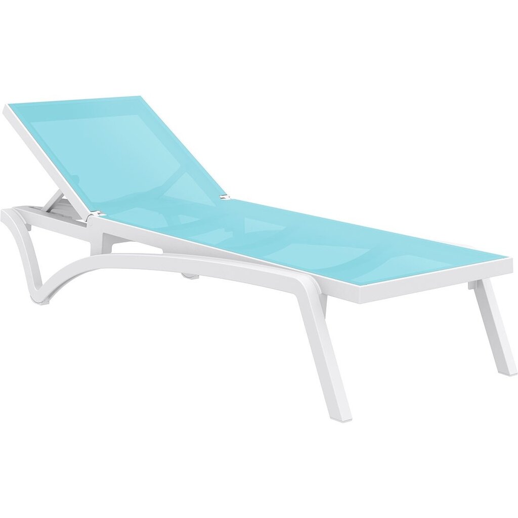 Siesta Ligbed Pacific Ocean wit frame met textileen