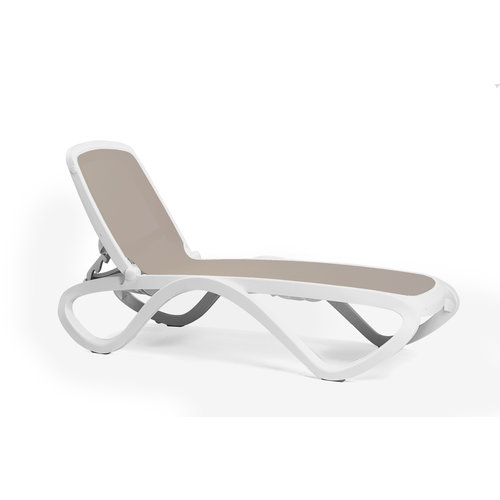 Nardi Ligbed Omega wit frame - textileen Nardi Ligbed Omega wit frame - textileen