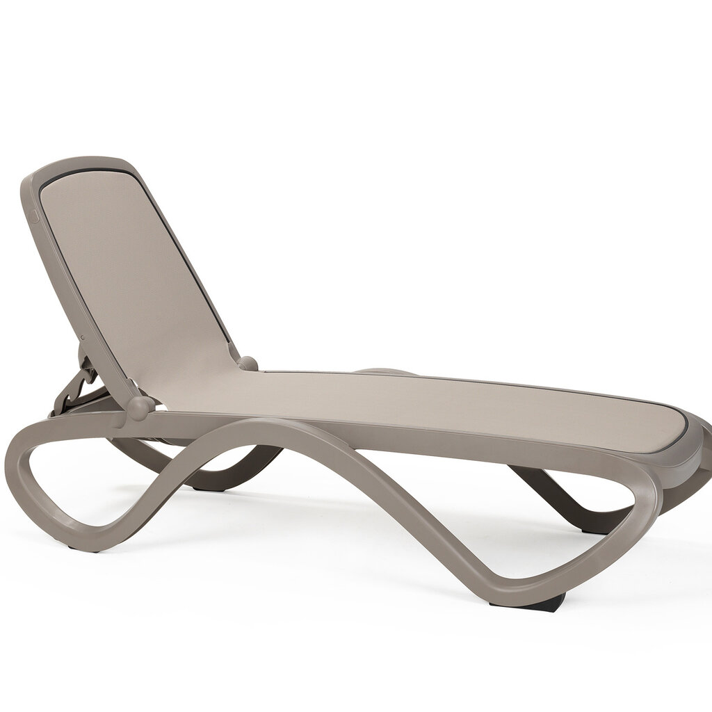 Nardi Ligbed Omega gekleurd frame - textileen extra hoog