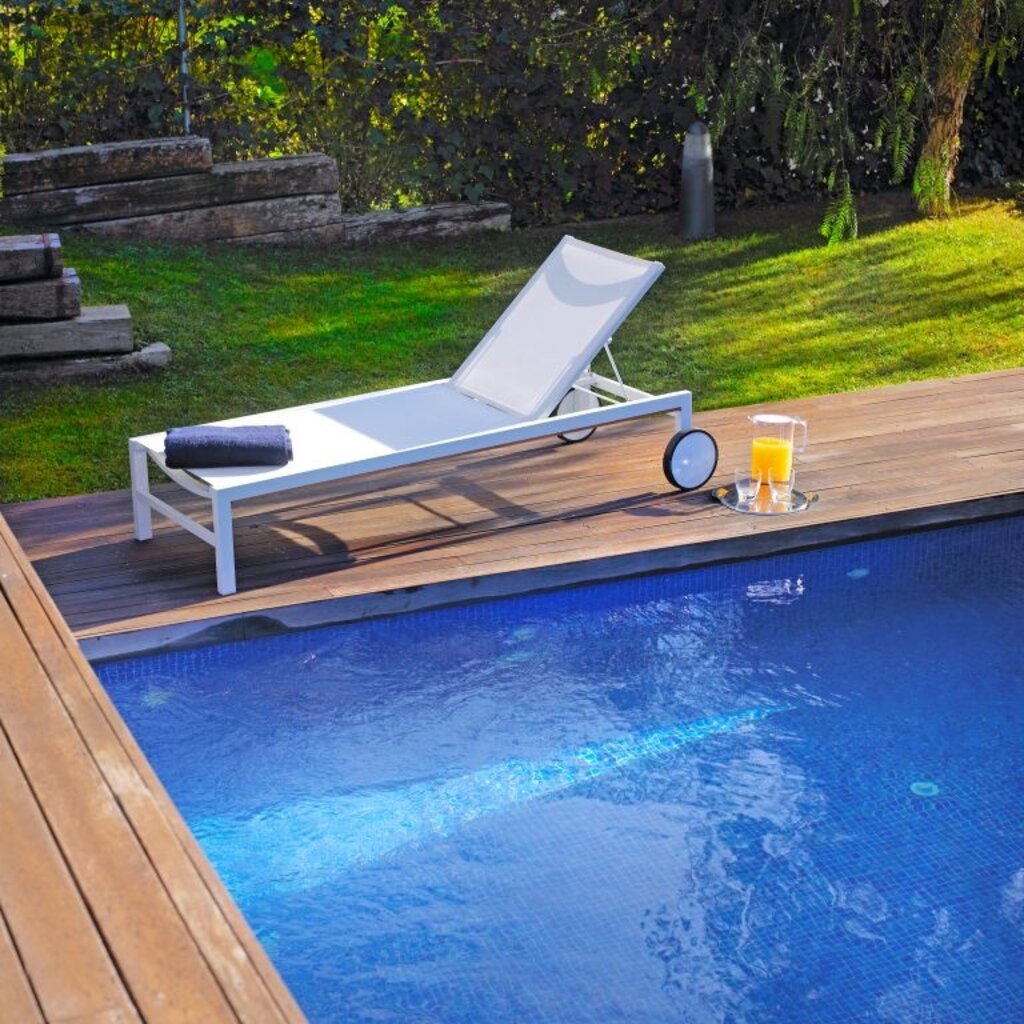 Resol Los textileen voor ligbed Shio wit