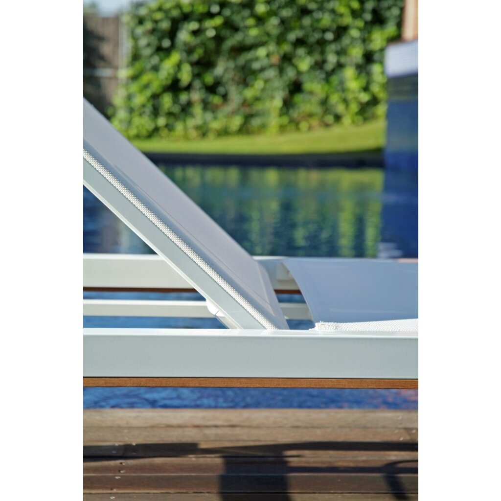 Resol Los textileen voor ligbed Shio wit