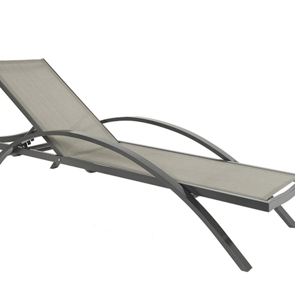 Resol Ligbed Comfort aluminium met textileen en arm