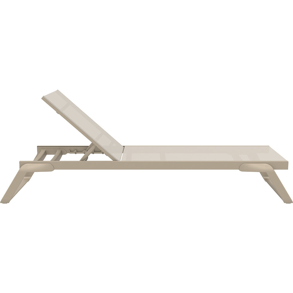 Siesta Ligbed Tropic aluminium frame en kunststof poten met textileen