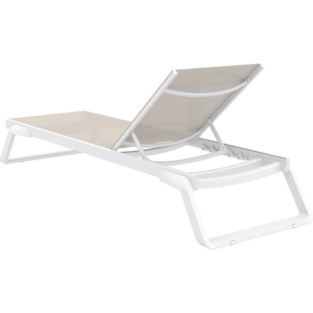 Siesta Ligbed Tropic aluminium frame en kunststof poten met textileen