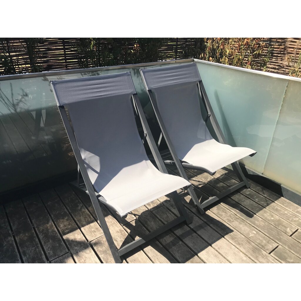 Grosfillex Deckchair Sunset high tech composiet met textileen