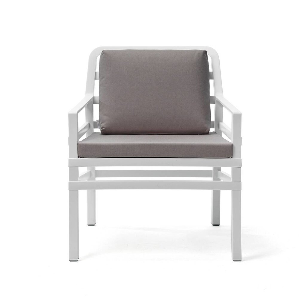 Nardi Ruime fauteuil Aria wit frame met kussens