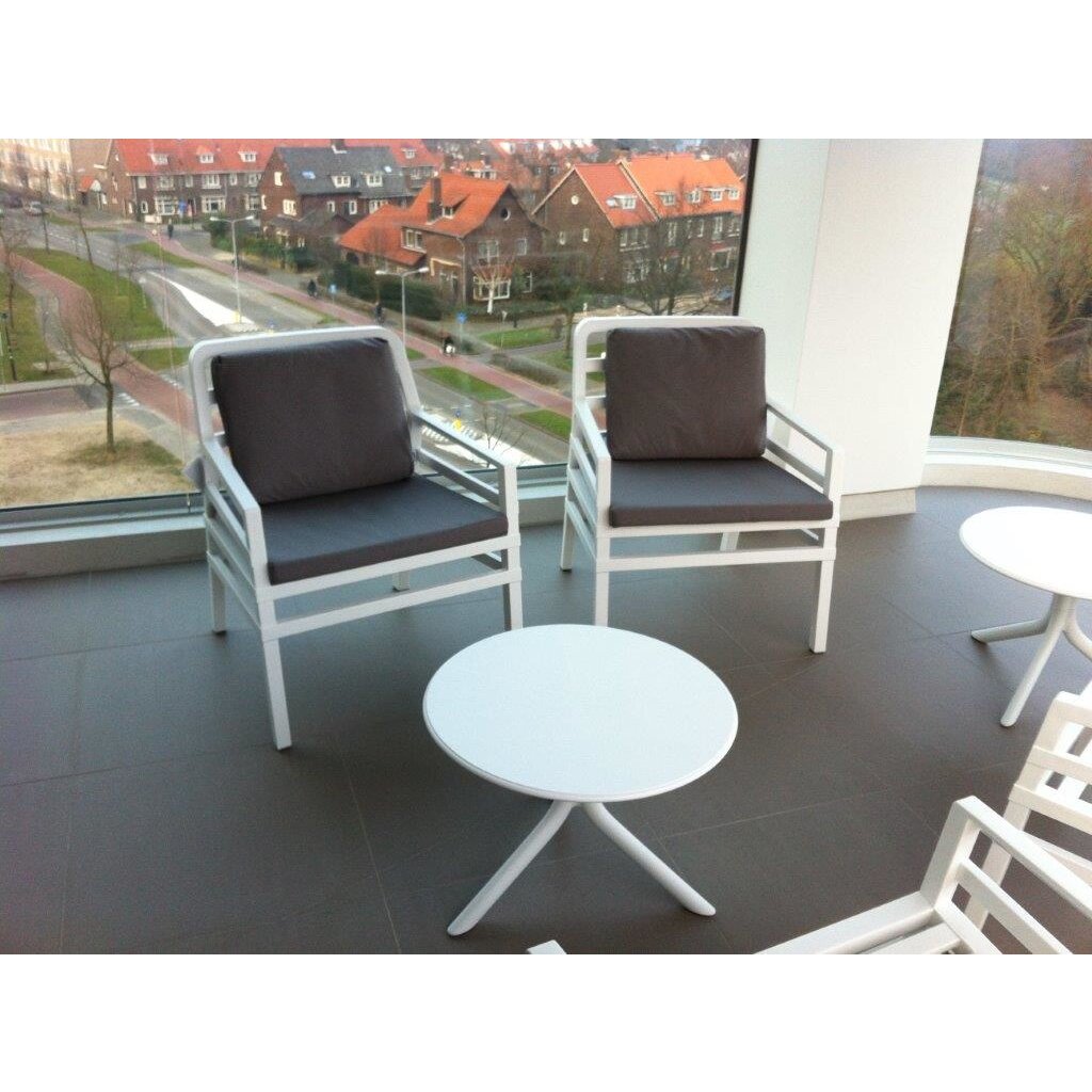 Nardi Ruime fauteuil Aria wit frame met kussens