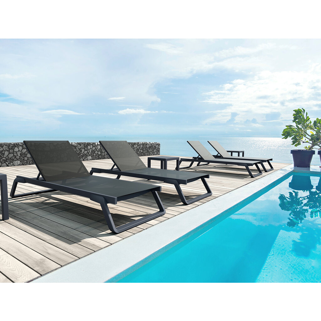 Siesta Ligbed Tropic aluminium en kunststof delen met textileen
