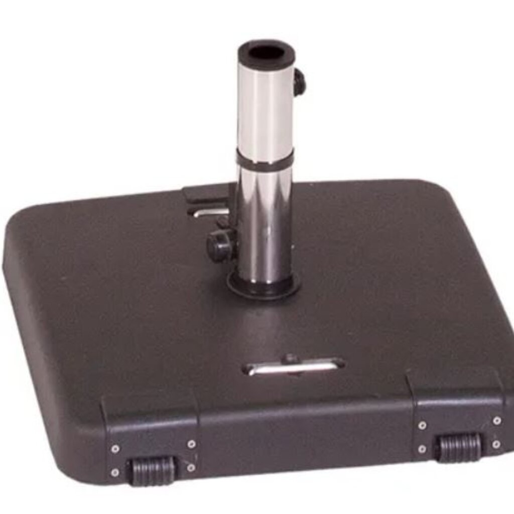 Madison Luxe Parasolvoet 55 kg RVS en wielen