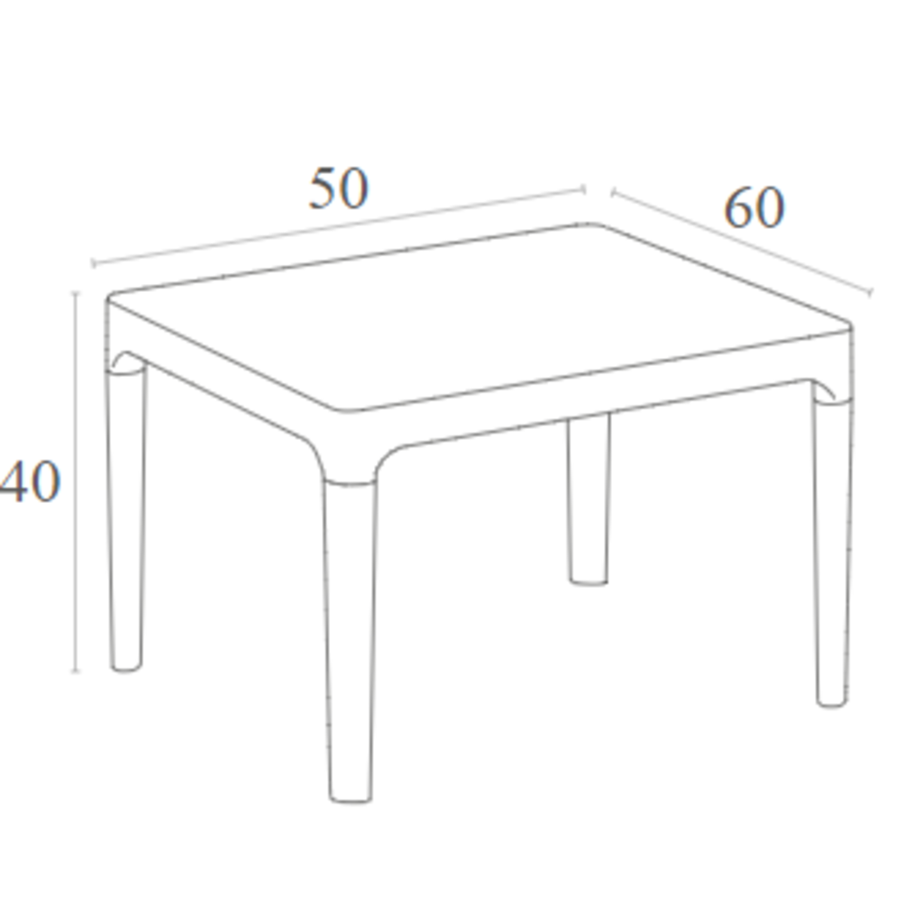 Siesta Bijzettafel Sky 50x60
