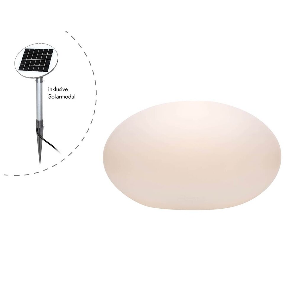 8 seasons design Kunststof waterbestendige ovale solar lamp