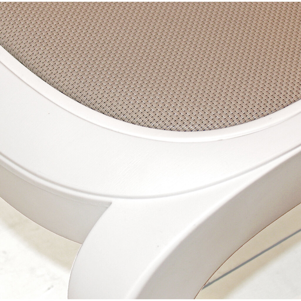 Nardi Ligbed Alfa wit frame - textileen en armleuning