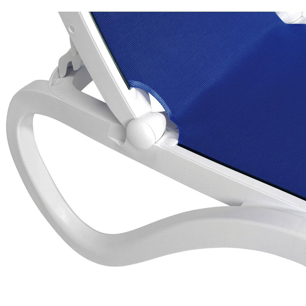 Nardi Ligbed Omega wit frame - textileen extra hoog