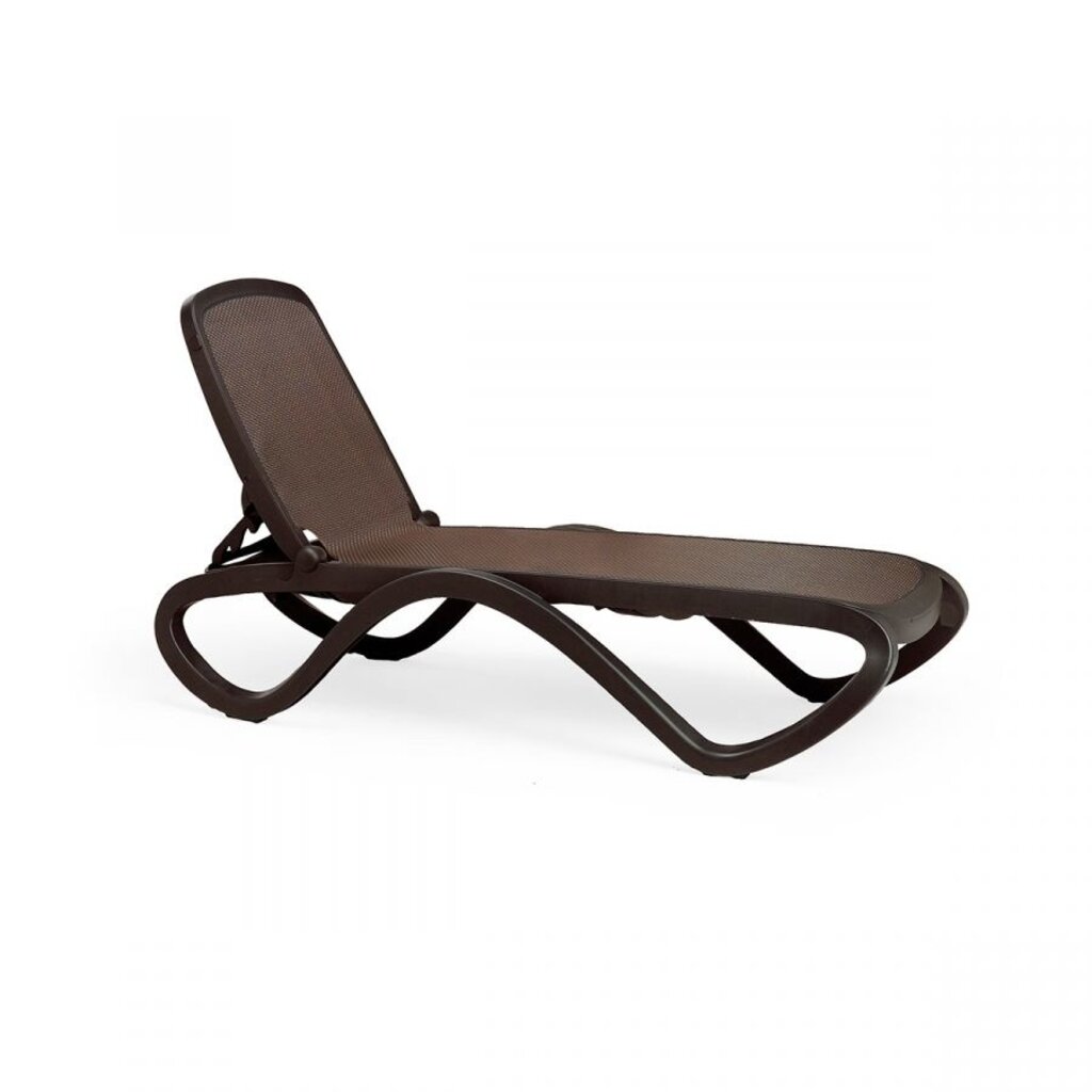 Nardi Ligbed Omega bruin gekleurd frame - bruin textileen extra hoog  SALE