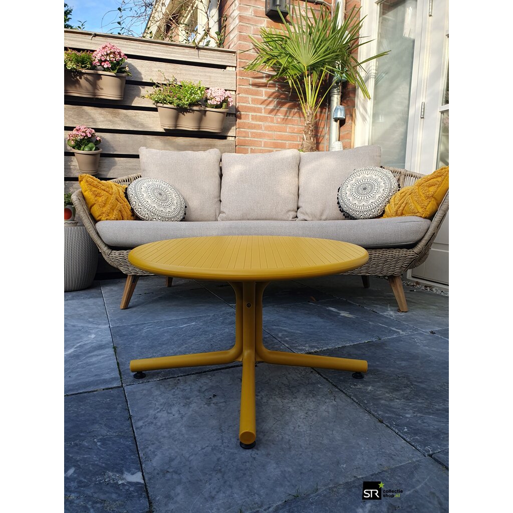 Resol Ronde lounge tafel Bini geheel kunststof