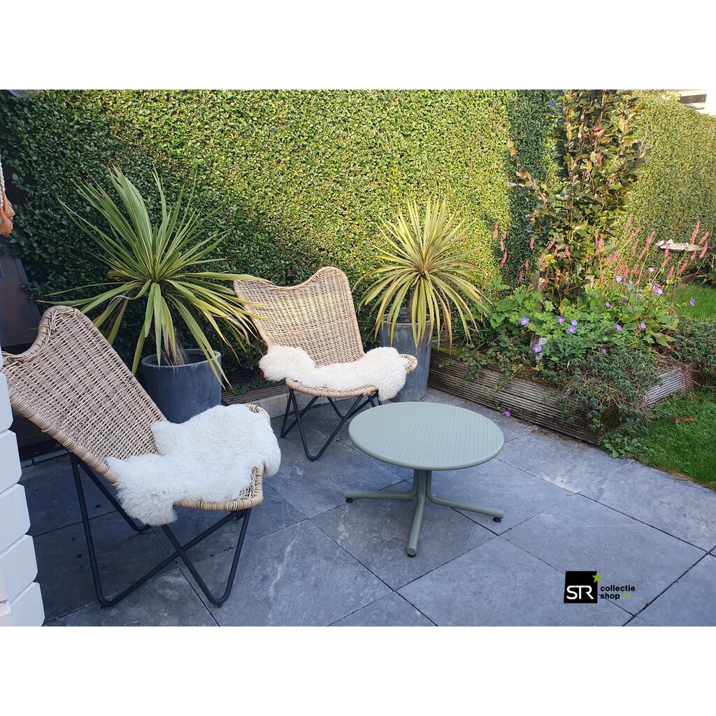 Resol Ronde lounge tafel Bini geheel kunststof
