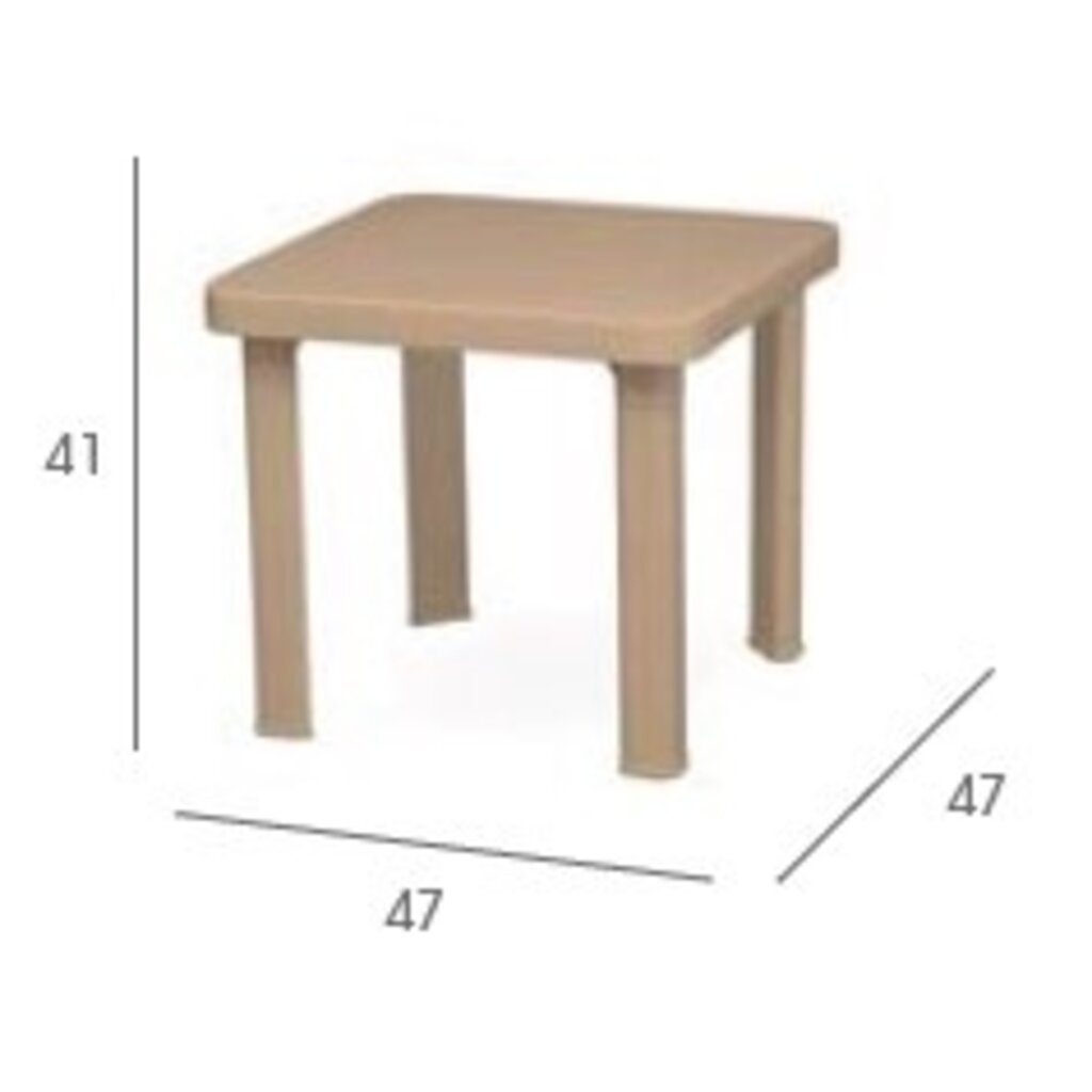 Resol Kunststof 4 poots bijzettafel Andorra