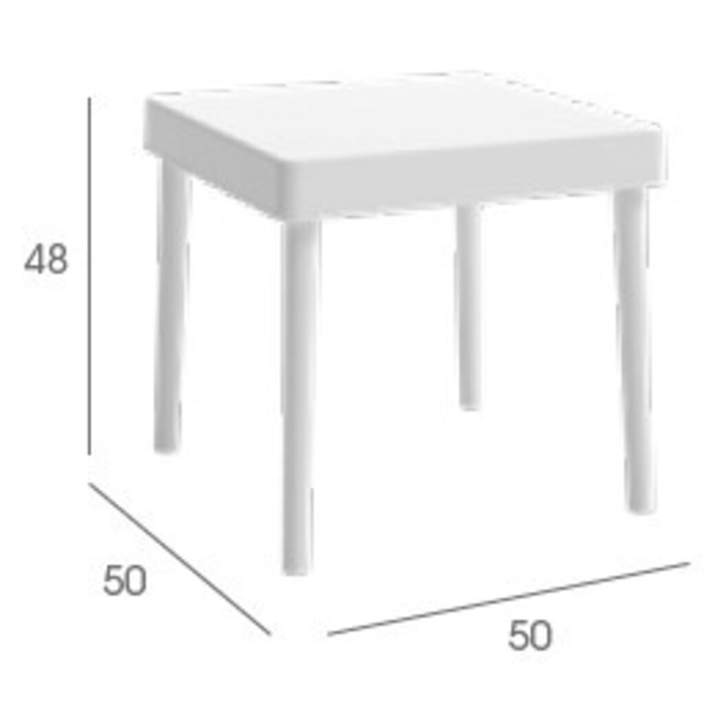 Resol Kunststof 4 poots bijzettafel Alba SALE