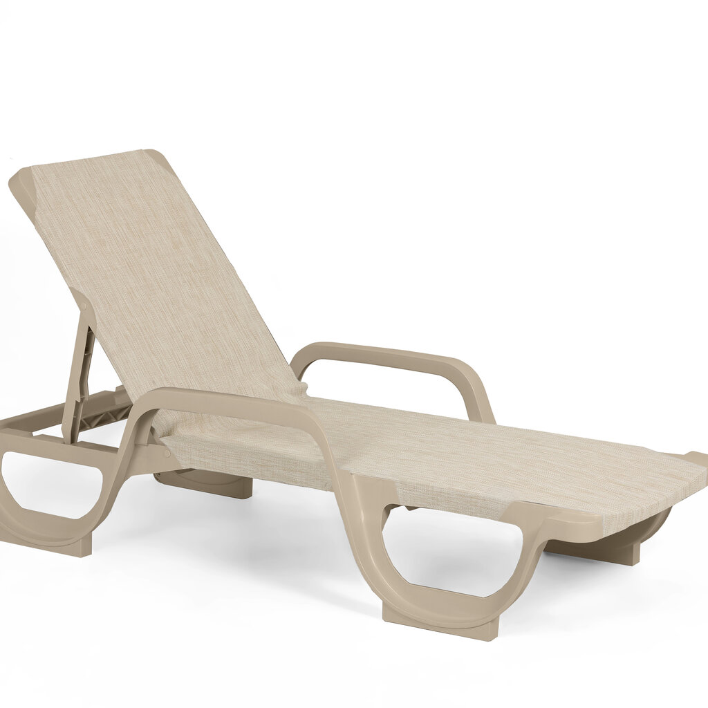 Joluce Ligbed Lena kunststof met textileen en armleuning