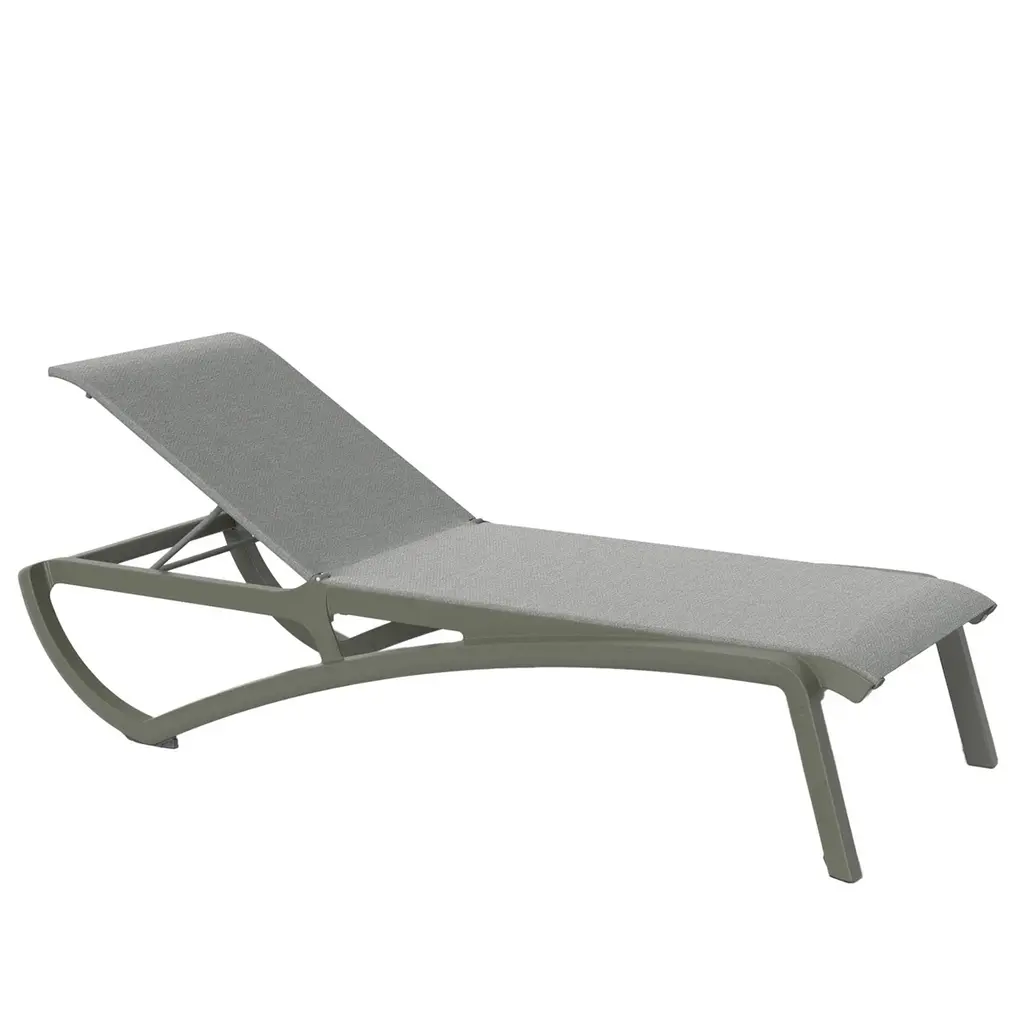 Grosfillex Ligbed Sunset XL composiet frame met aluminium ECO Green
