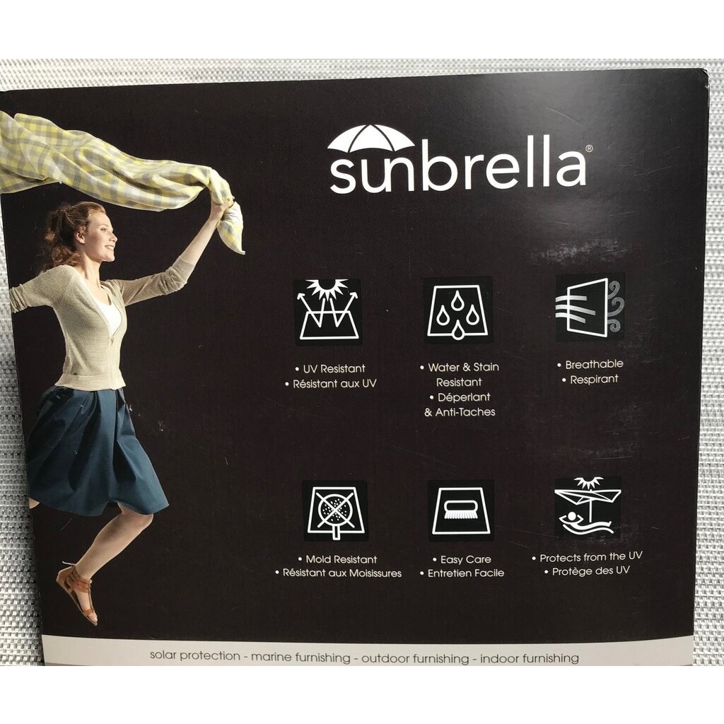Ligbedshop Ligbedkussen strak Sunbrella comfort 8cm dikte  silver