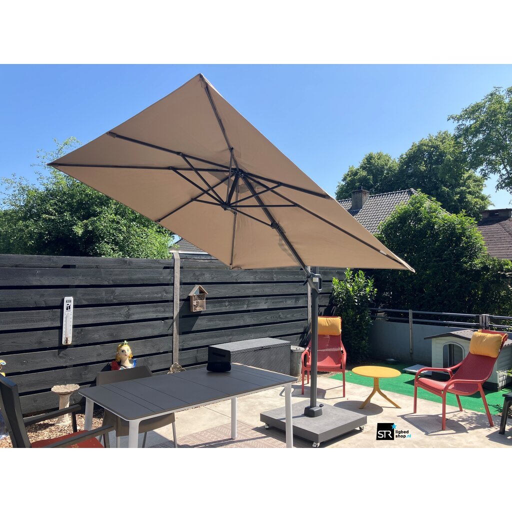 Platinum Zweefparasol Voyager in diverse maten en kleuren