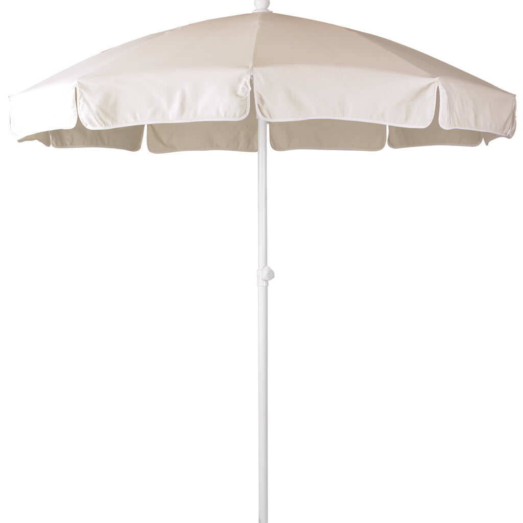 Grosfillex Pool parasol met ecru doek en witte aluminium staander