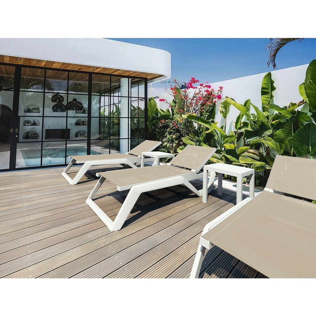 Siesta Stapelbaar ligbed Rio kunststof frame met textileen bespanning