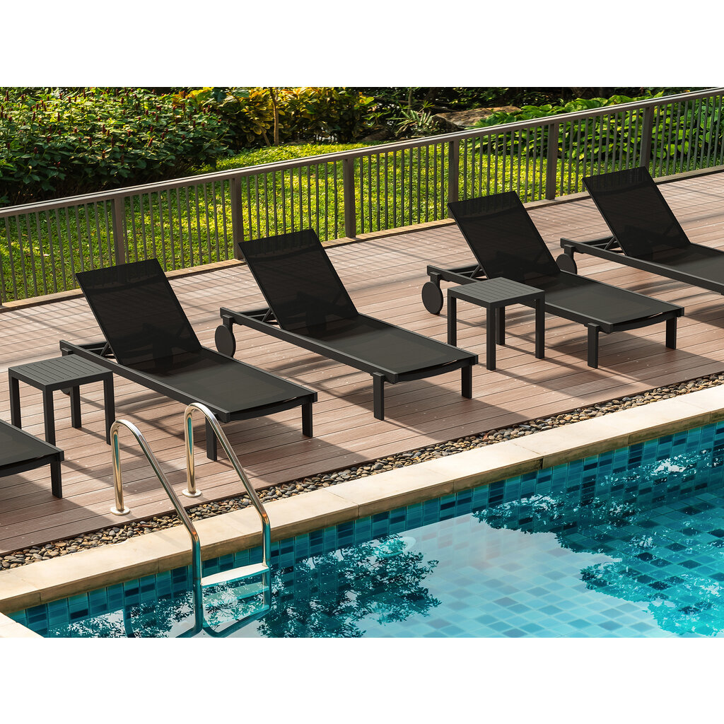 Siesta Stapelbaar strak ligbed Casablanca aluminium met textileen bespanning