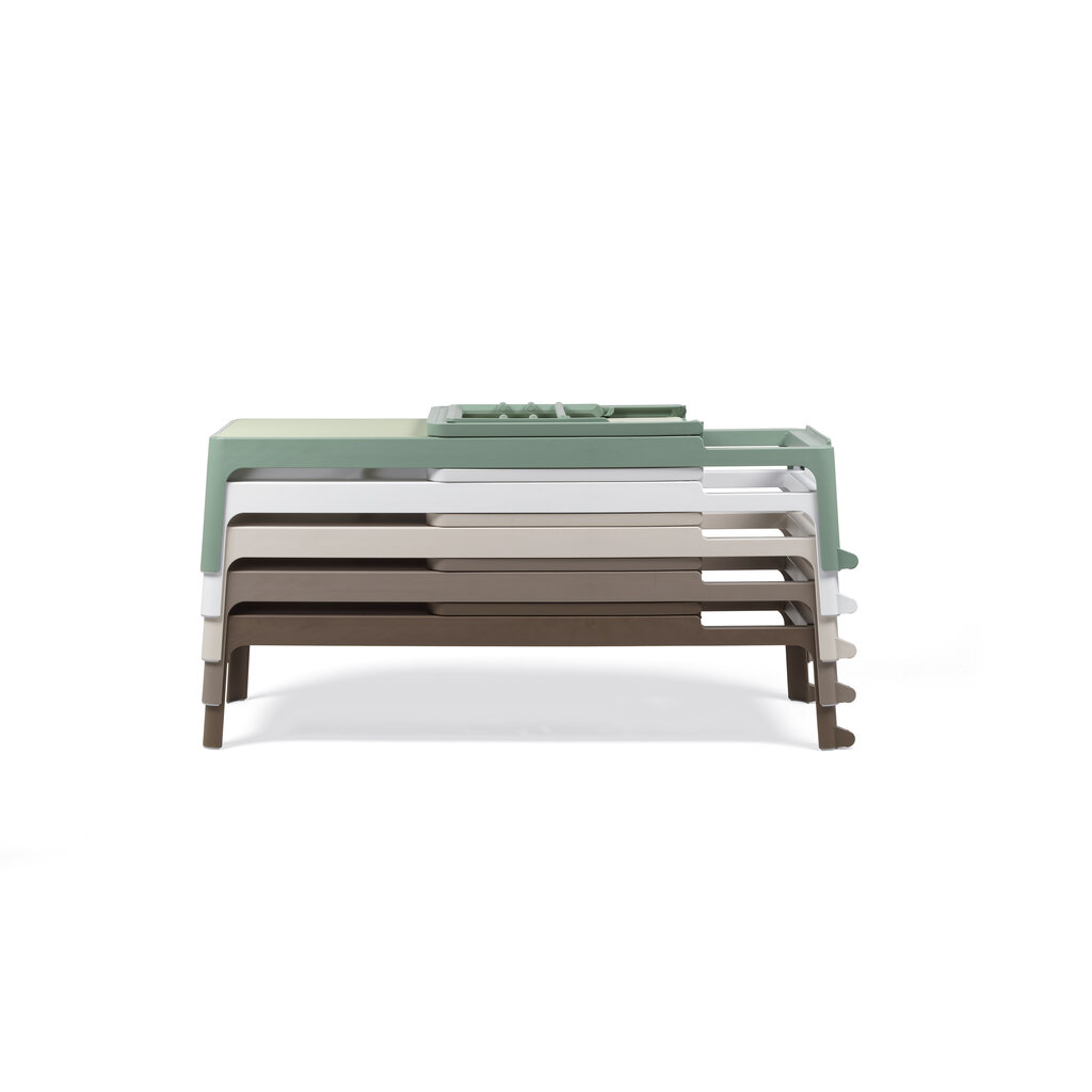 Nardi Lang modern ligbed Plano van sterk kunststof met ademend textileen