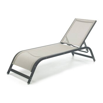 Ramberti Ligbed Santorini aluminium met textileen