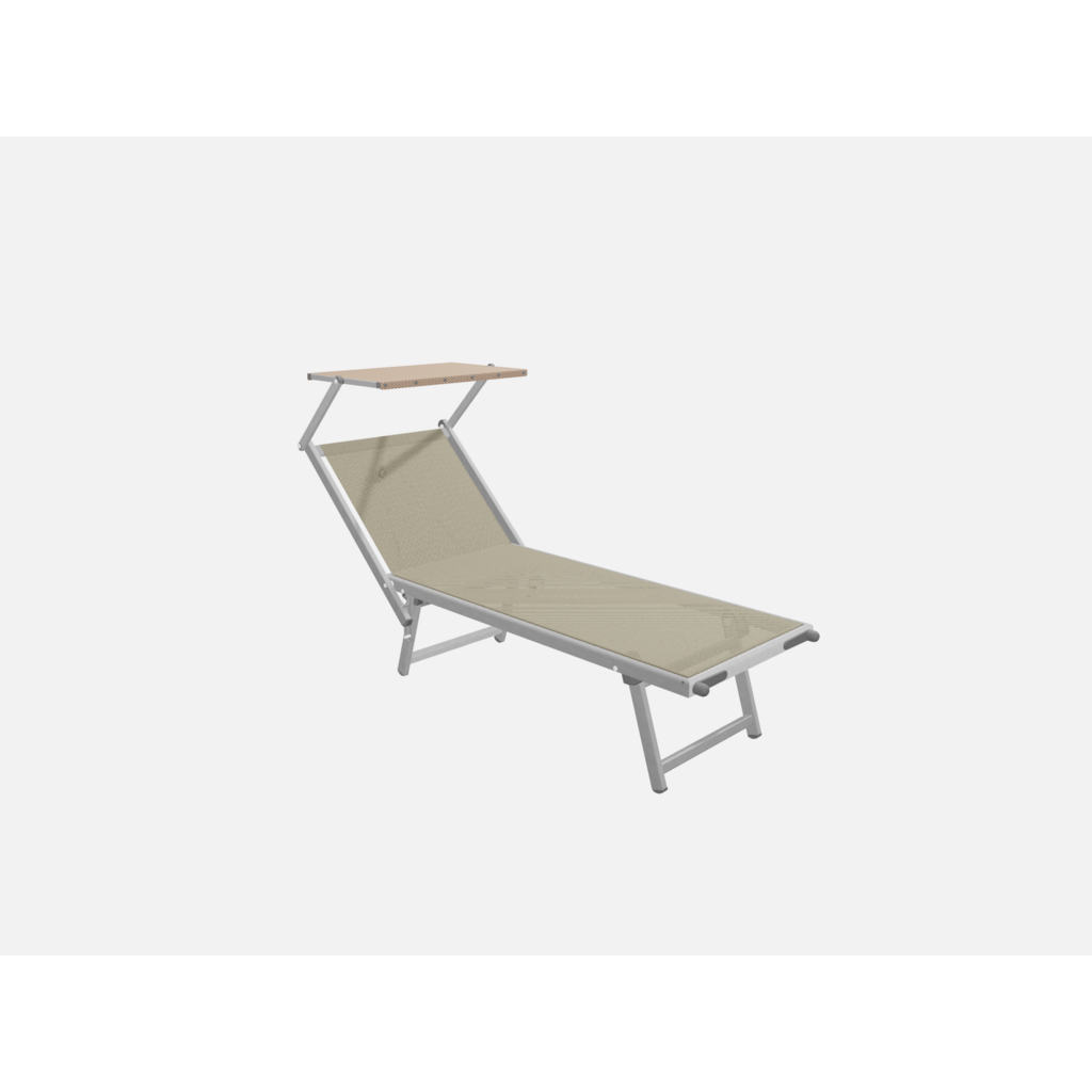 Ramberti Inklapbaar Italiaans ligbed T3 aluminium met luifel