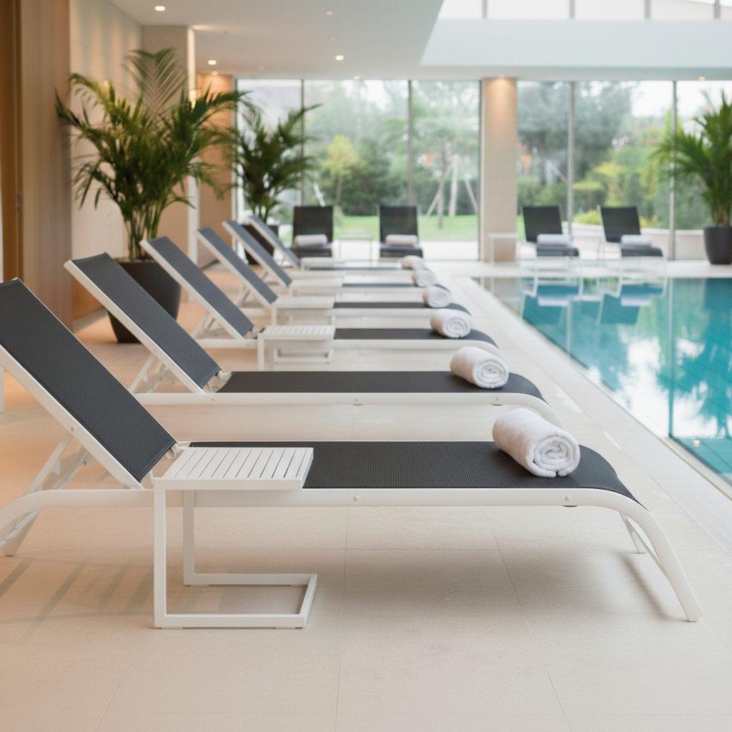 Ramberti Ligbed Santorini hoogwaardig aluminium met textileen