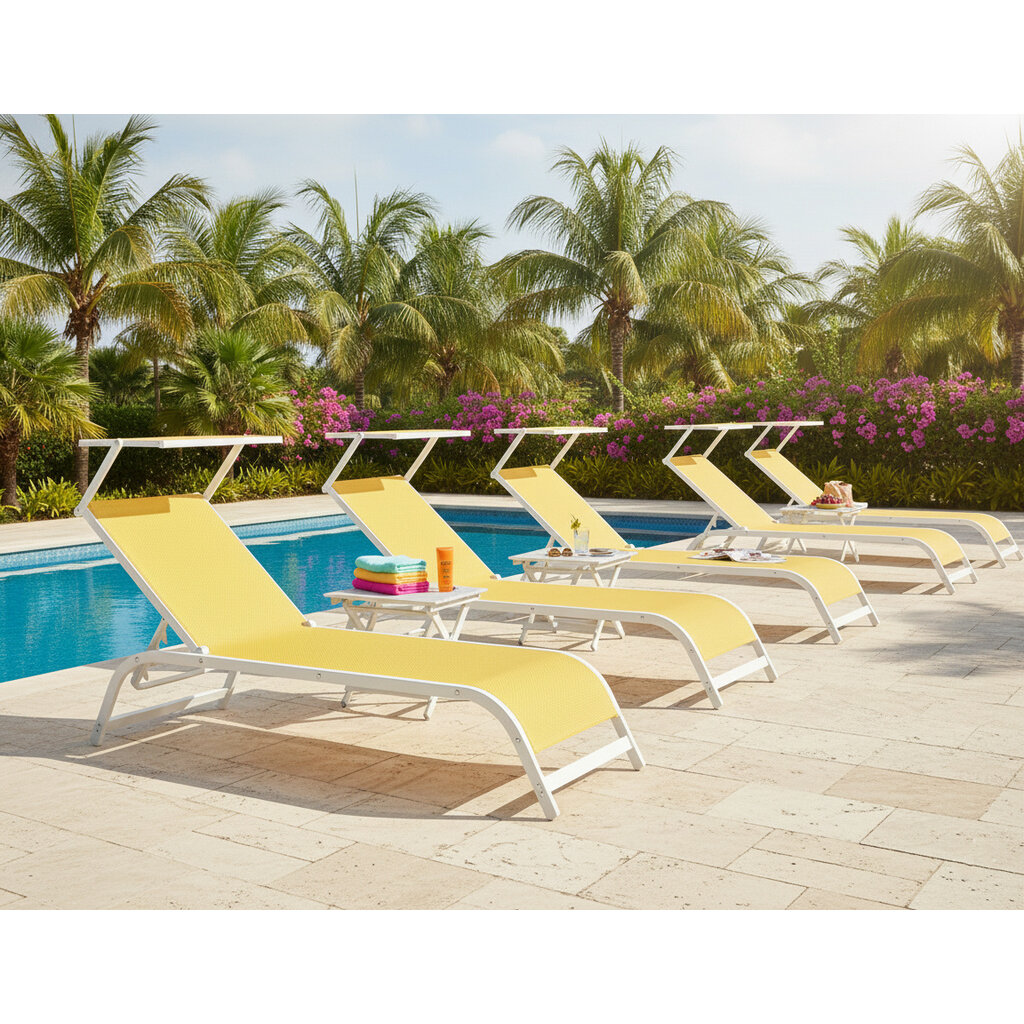 Ramberti Ligbed Santorini hoogwaardig aluminium met textileen