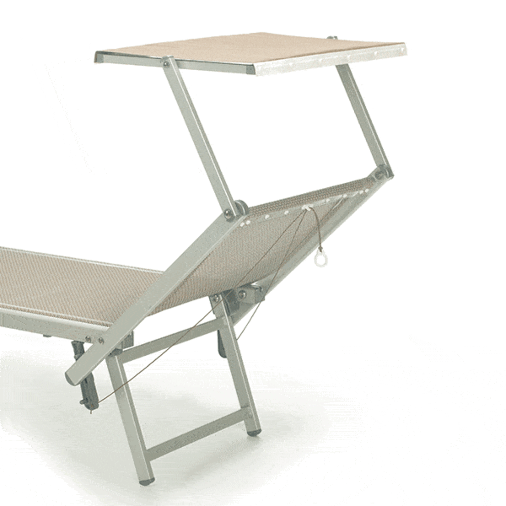 Ramberti Inklapbaar Italiaans ligbed T3 aluminium met luifel