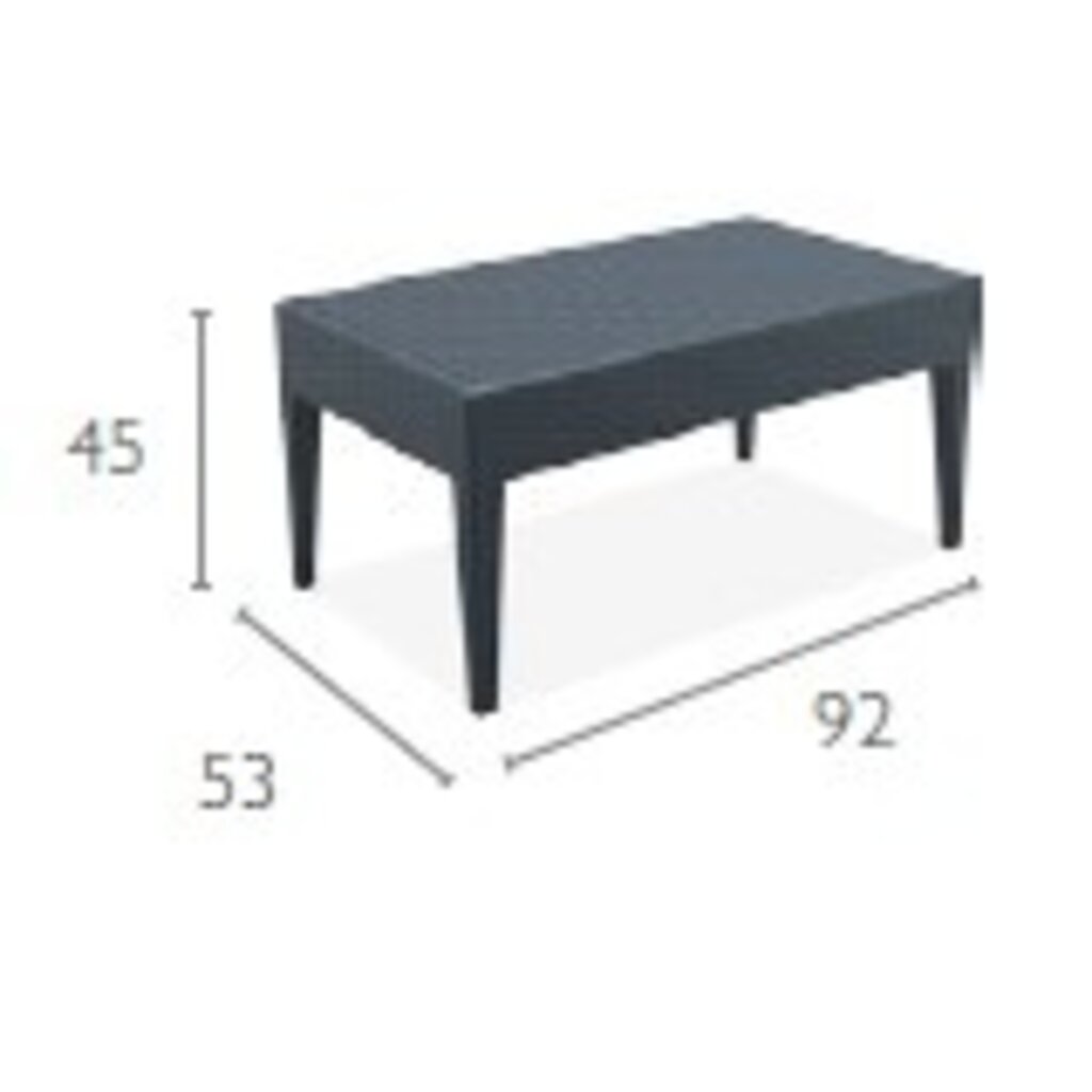 Siesta Bijzettafel Miami wickerlook kunststof SALE