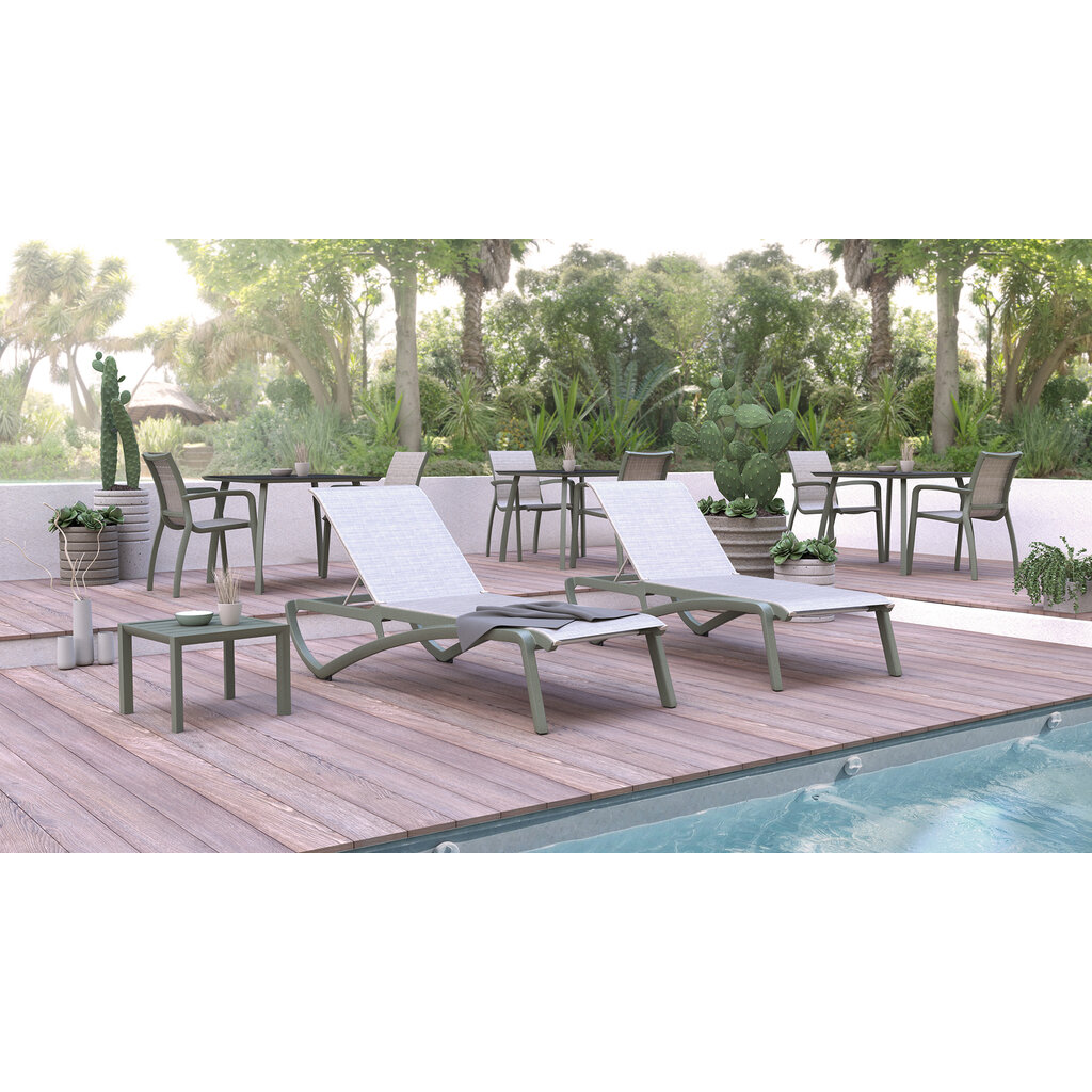 Grosfillex Lage aluminium bijzettafel Sunset