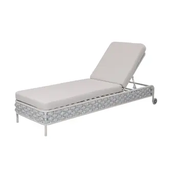 Ligbedshop Ligbed Luna aluminium met gebonden touw