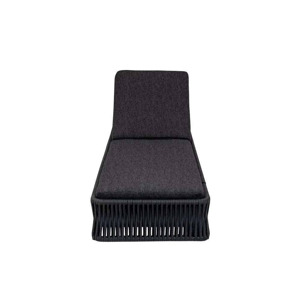 Ligbedshop Modern premium ligbed Nero geheel robuust aluminium met gebonden touw