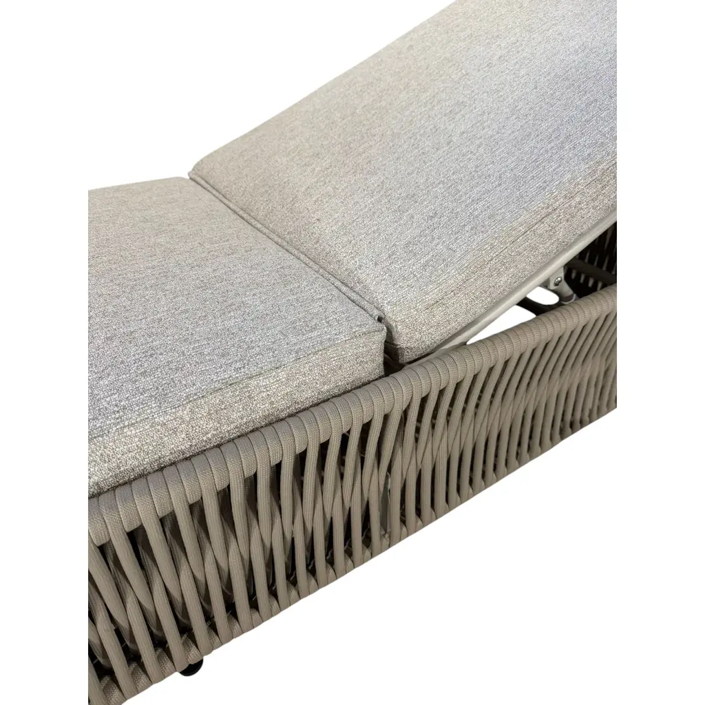 Ligbedshop Modern premium ligbed Nero geheel robuust aluminium met gebonden touw