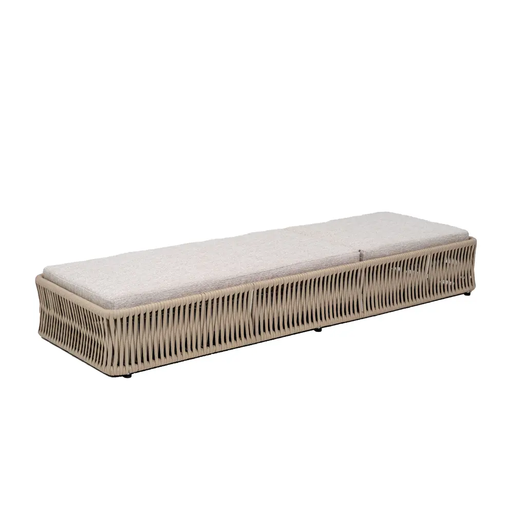 Ligbedshop Modern premium ligbed Nero geheel robuust aluminium met gebonden touw