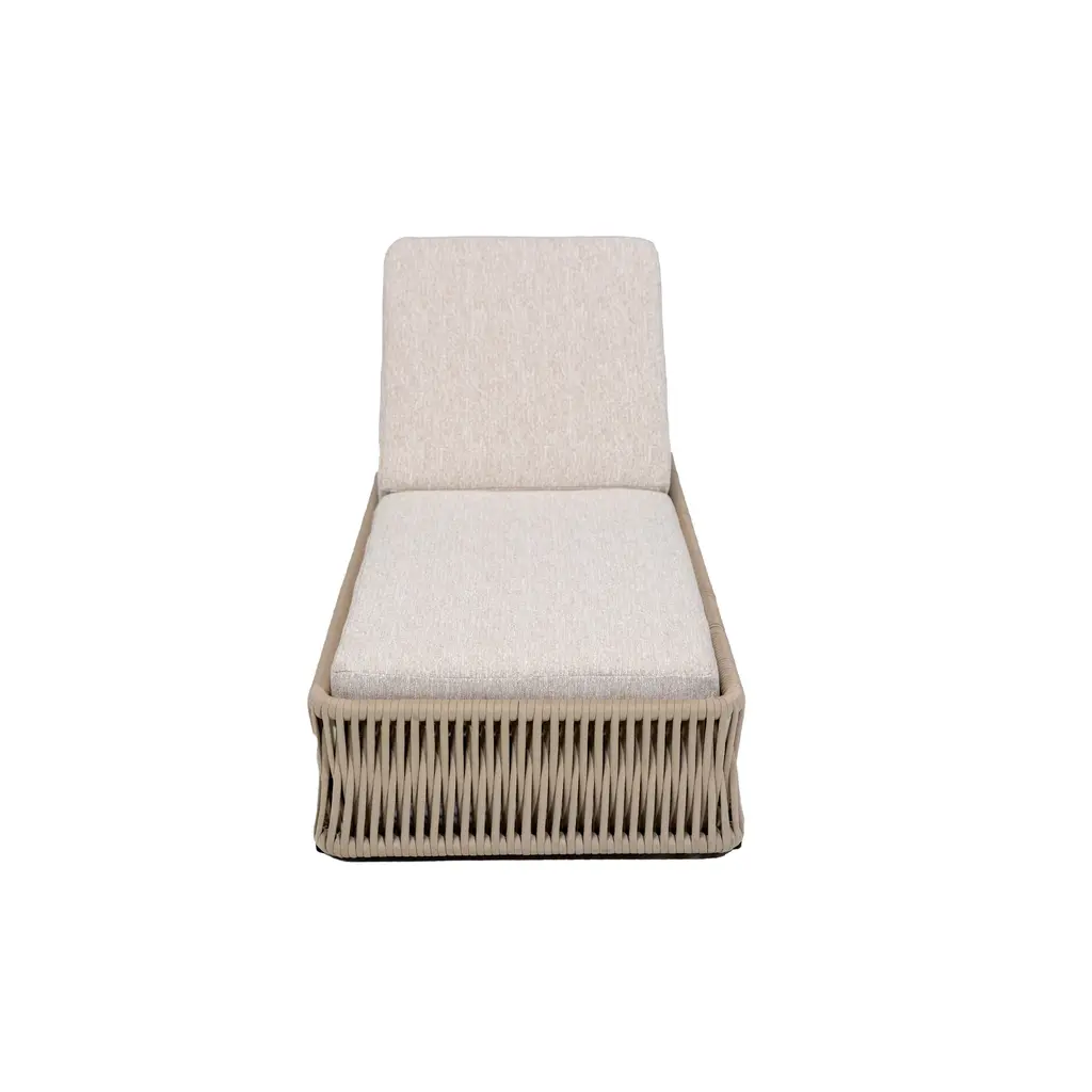 Ligbedshop Modern premium ligbed Nero geheel robuust aluminium met gebonden touw