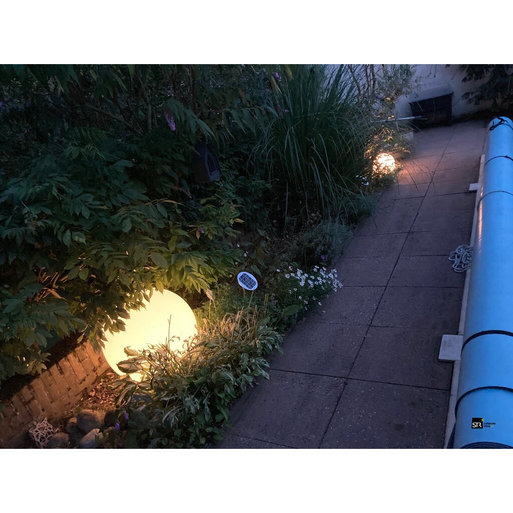 8 seasons design Kunststof waterbestendige solar bol lamp voor buiten